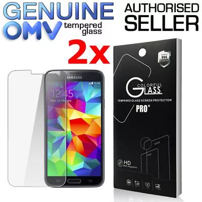 2 X GENUINE Tempered Glass Screen Protector Film For Samsung Galaxy S5 Mini • $5.95