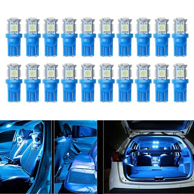 20PC 12VT10 168 194 2825 T10 W5W 5050 5SMD LED License Plate Dome Map Light Bulb • $9.23