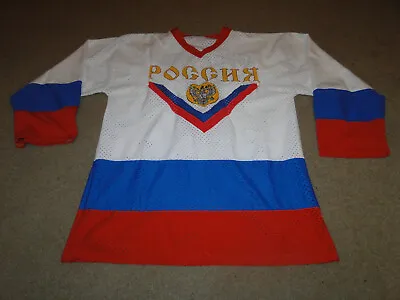 Sergei Federov Russian Hockey Jersey Size Large LARGE  Red Wings Legend • $15.99