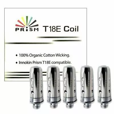 Innokin T18E Coils T22E Replacement Prism Endura Coil Heads 1.5ohm (pk 5) UK • £8.49