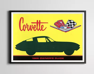 1966 Corvette Full-Size POSTER! (24  X 36 ) - Chevrolet - Chevy - Classic Cars • $22