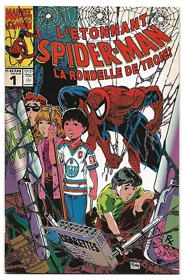 L'Etonnant Spider-man: La Rondelle De Troie  Oilers CPV  1990 • $5.09