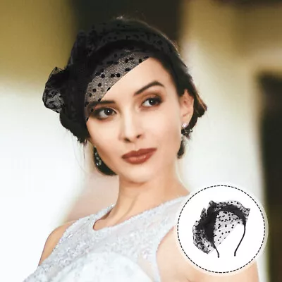  Fabric Top Hat Bride Funeral Fascinator Cocktail Party Headband • £5.75