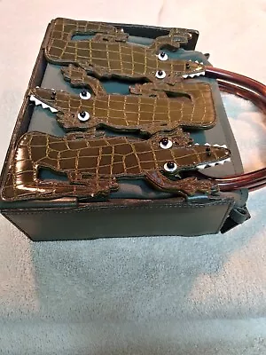 Michael Simon Green Alligator Handbag • $100