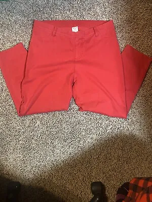 Faded Glory Women Red Capri Legging Size L/G (12-14) • $9.99