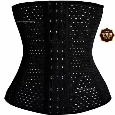 Women Men Waist Trainer Body Shaper Slimmer Sweat Belt Tummy Control Band Wrap • $7.99