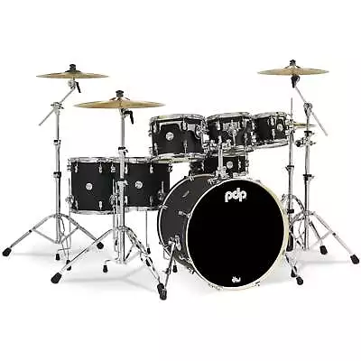 Pacific Drums & Percussion Concept Maple 7-Piece Shell Pack - Satin Black • $1199.99