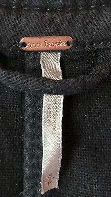 Free People Band Military Blazer Jacket Artsy Boho Grommet & Leather Detail EUC • $25