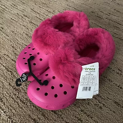 Crocs Candy Pink Rose Bonbon Mammoth Clog Size Womens 10 • $134.99