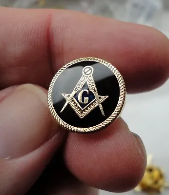 Formal Round Freemason Masonic Lapel Pin Badge G Geometry Square Compass • £5.99