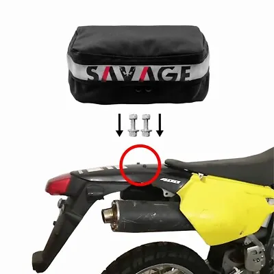 Rear Fender Pack Tool Bag Tail Bag Storage For SUZUKI DR 200S 200SE 650SE 650R/S • $35.05