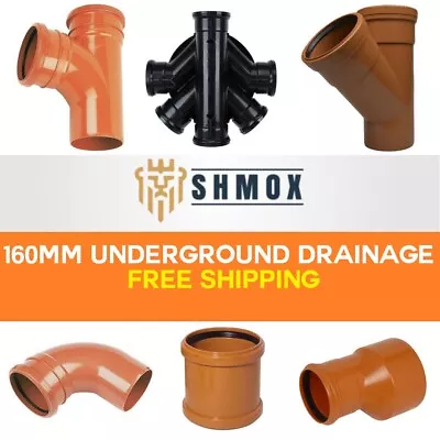 Underground Drainage 160mm | Bends | Junction | Inspection Chamber FREE SHIPPING • £23.99