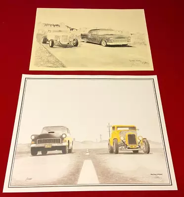 ALL 3 2 Lane Blacktop And American Graffiti R Witter And Ian Jones Prints!! • $18.99