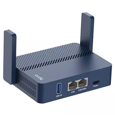  Pocket-Sized Wi-Fi 6 Wireless 2.5GbE Travel Router OpenVPN Wireguard  • $128.59