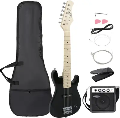 30 Inch Kids Electric Guitar With 5W Amp Gig Bag Strap Cable Strings And Pic • $96.89