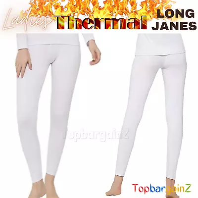 Ladies Thermal Underwear Long Johns Janes Warm Winter Leggings Bottoms Ski Wear • £6.15