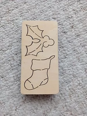 £6 • Buy Accucut Holly And Christmas Stocking Die