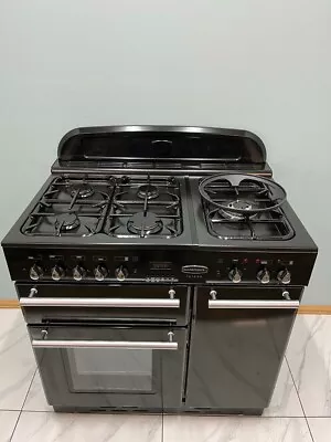 RANGEMASTER TOLEDO 90CM DUAL FUEL RANGE COOKER IN BLACK. Ref--A3 • £990