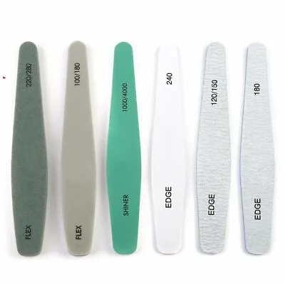 Pro Double Sided Manicure Nail File Emery Boards Buffer Shiner Files Packs Of 6 • $6.25