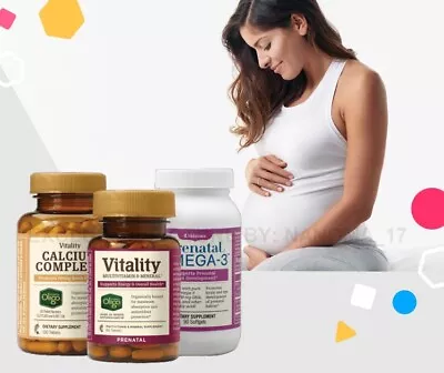 Melaleuca Vitality Prenatal Pack: Multivitamin Mineral Prenatal CalciumOmega3 • $63.99