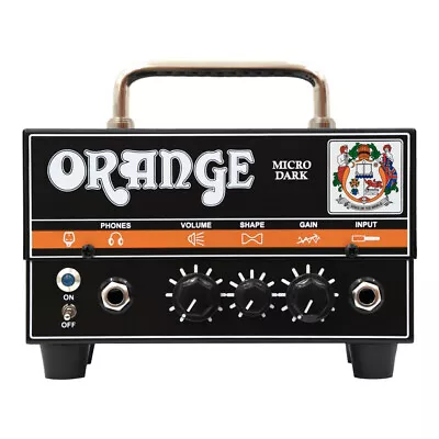 Orange B-STOCK Micro Dark 20-Watt Hybrid Electric Guitar Amp Head Black • $179.10