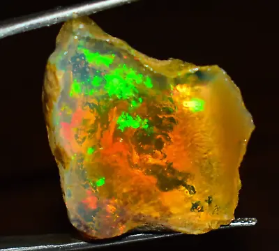 25.60 Natural Opal Rough AAA Quality Ethiopian Welo Fire Opal Raw Gemstone • $26