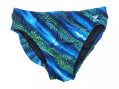 TYR Men's 32 Medium Blue Swim LAPPED Racer Brief Speedo Type Durafast • $4.99