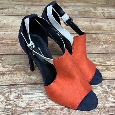 Women ZARA Basic Party Club Colorful Open Toe High Heels Shoes Size 36 US 6 • $27.12