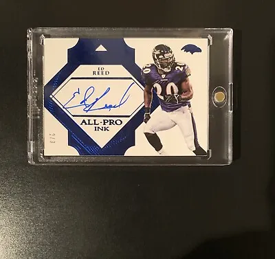 2017 Panini Flawless Ed Reed Auto All-Pro Ink /3 • $265