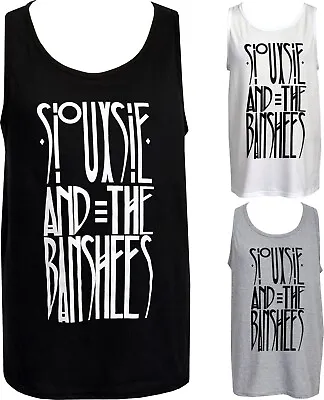 Siouxsie And The Banshees Men's Post Punk Tank Top Gothic 80's Spellbound • £18.50