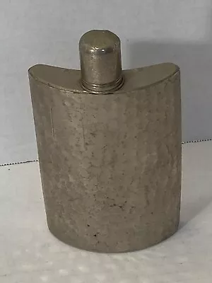Vintage Hammered Hip Flask Tin Lined 10oz West Germany • $17