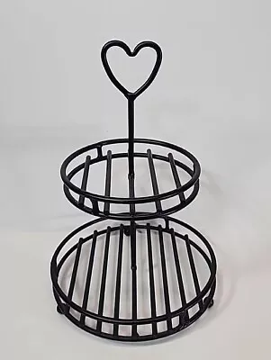 Black Wired Two Tiered Cupcake / Muffin Tray 12  Tall • $12.95