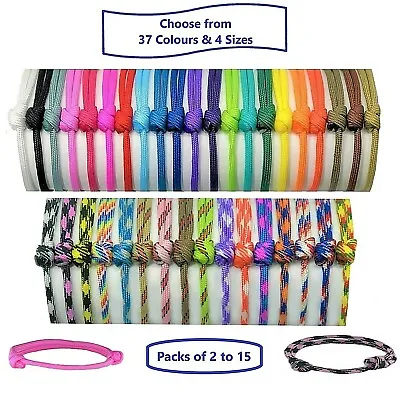 Paracord Whelping ID Collars Adjustable Puppy Kitten Bands Colour Size Choice • £19.99