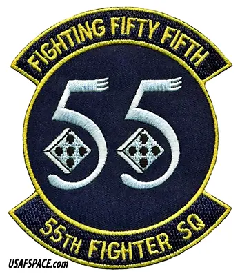 USAF 55TH FIGHTER SQ -55 FS-F-16 Fighting Falcon-Shaw AFB SC-ORIGINAL VEL PATCH • $12.95