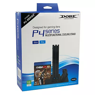 $33.50 • Buy Dobe Cooling Stand Dual Controller Charger Dock For PS4 Slim / PS4 Pro