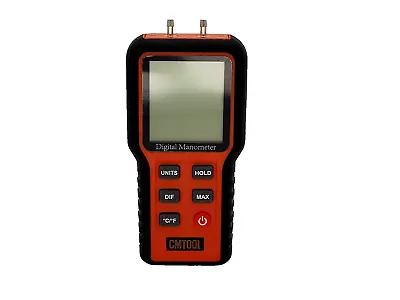 LCD Display Digital Manometer Dual Port Gas Tester Air Pressure Meter Gauge A2O5 • $29.99