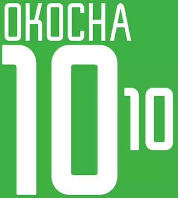 £11 • Buy Okocha #10 Nigeria World Cup 2002 Football Nameset For Shirt