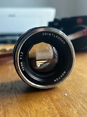 Voigtländer Nokton 40mm F1.2 Leica M Aspherical Lens • $500