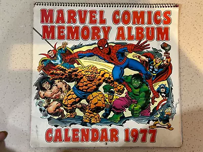 Marvel Comics Memory Album Calendar 1977 • £15