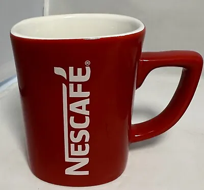 Nescafe Red Square 8 Oz Mug White Interior 3.5  High • $10.95