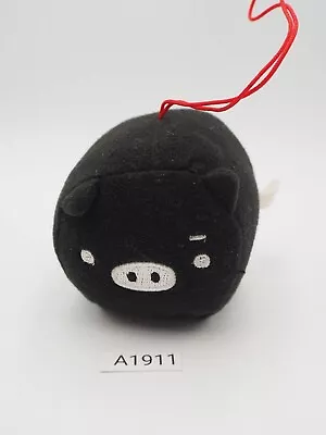 Monokuro Boo A1911 Black Pig San-x 3  Strap Mascot Plush Toy Doll Japan • $7.47