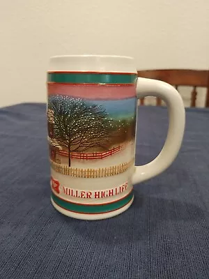 MILLER HIGH LIFE Vintage Limited Edition Christmas Beer Mug Stein Collectible • $15