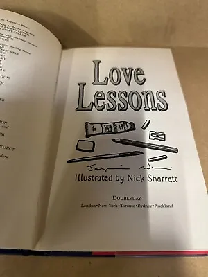 Jacqueline Wilson SIGNED Book Love Lessons 2005 1st Edition 1st Printing  ID997 • £19.80