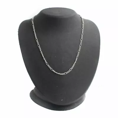 QVC Steel By Design Stainless Steel 24  Figaro Chain Necklace $38 • $36.54