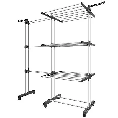 Tomons Clothes Drying Rack Tower Clothes Dryer Organizer Large Stainless Steel • $59.99