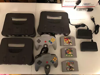 Nintendo 64 Consoles With Controllers & Games • $99.99