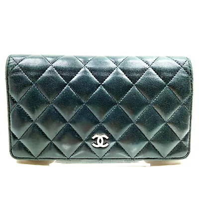 Chanel Long Wallet  Black Leather 3254540 • $2.25