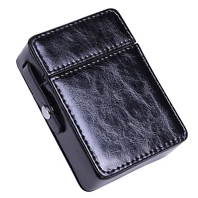 PU Leather Cigarette Case Anti-Scratch Storage Case Tobacco Pouch Lighter Holder • $21.99