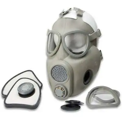 Czech Republic Military M10 Gas Mask Respirator Complete Kit Grey - Size 2 • $40.07