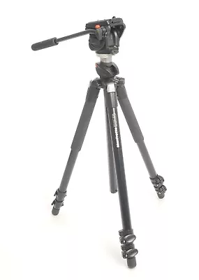 Manfrotto 055XPRO B  Professional Tripod With 701HDV Pan And Tilt Head (4072BL) • £159.99